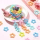 thumbnail image 2 of 50 anillos de unión en forma de estrella, conectores de enlace rápido, color AB, para hacer tú mismo, colgantes para bolsos, collares, pendientes, correas de bolso y llaveros., 2 of 8