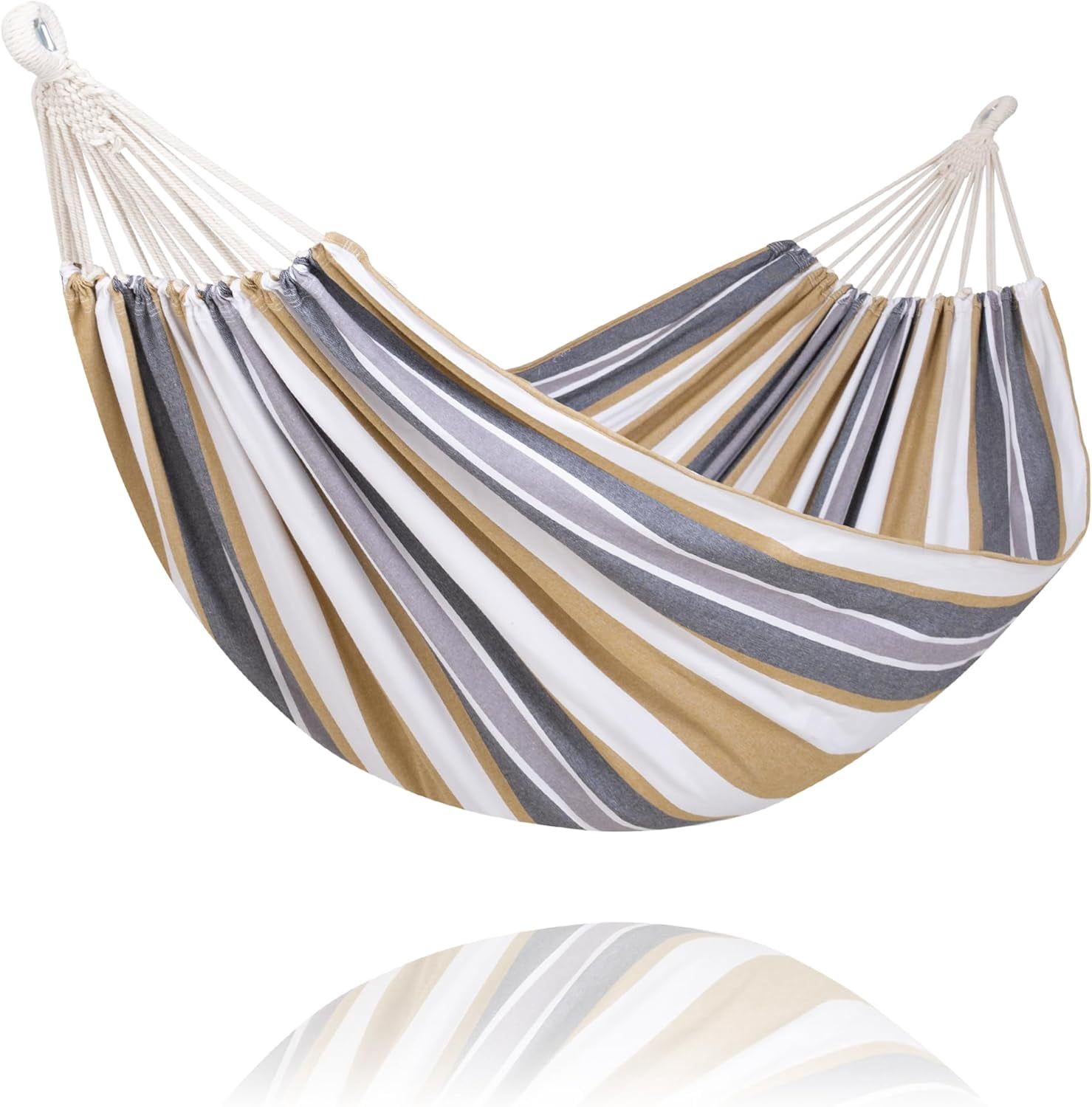 Outdoor Double Hammock, Portable Tree Colorful Hammock, Colorful Stripes