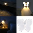 thumbnail image 2 of Activated LED Night Light Double Modes LED Night Light Rechargeable Butterfly Shape Lamp with Sensors, 2 of 9