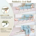 thumbnail image 2 of Bed Rails for Elderly Adults Safety Seniors Bed Cane Assist Bar Railings Handle Bedside Rail Adjustable Hospital Assistive Devices Guard Fall Prevention Handicap Grab Bar Support Rail - 37"x14", 2 of 6
