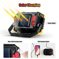 thumbnail image 3 of luz solar,2pcs LED Luz de trabajo 20W 2400LM LED Solar USB Luz de trabajo recargable Luz de inundación impermeable con soporte giratorio de 180 ° Banco de energía Muyoka Hogar, 3 of 6