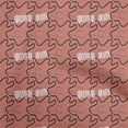 thumbnail image 1 of oneOone Cotton Poplin Dark Rose Brown Fabric Travel Sewing Material Print Fabric By The Yard 56 Inch Wide, 1 of 6