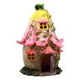 thumbnail image 3 of Ebros LED Light Up Miniature Enchanted Fairy Garden Trumpet Lily Cottage House With Moving Door Figurine, 3 of 6