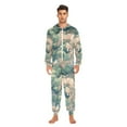 thumbnail image 3 of FORMRS Onesies Pajama for Adults Unisex Hoodie Winter Jumpsuit One Piece Sleepwear, Sizes S-2XL, Floral Forest Pattern, 3 of 7