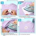 thumbnail image 3 of keepw 20 Pieces Flower Appliques DIY Craft Embroidered Patches Handicraft Decoration Accessory for Clothes Backpack Bags, 3 of 6