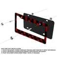 thumbnail image 3 of Red Skull License Plate Prame Aluminum Rust-Proof Auto Parts License Plate Decorative Screws Fit Standard 2 Holes 1 U.S. License Plate, 12.2x 6.3 Inch, 3 of 7