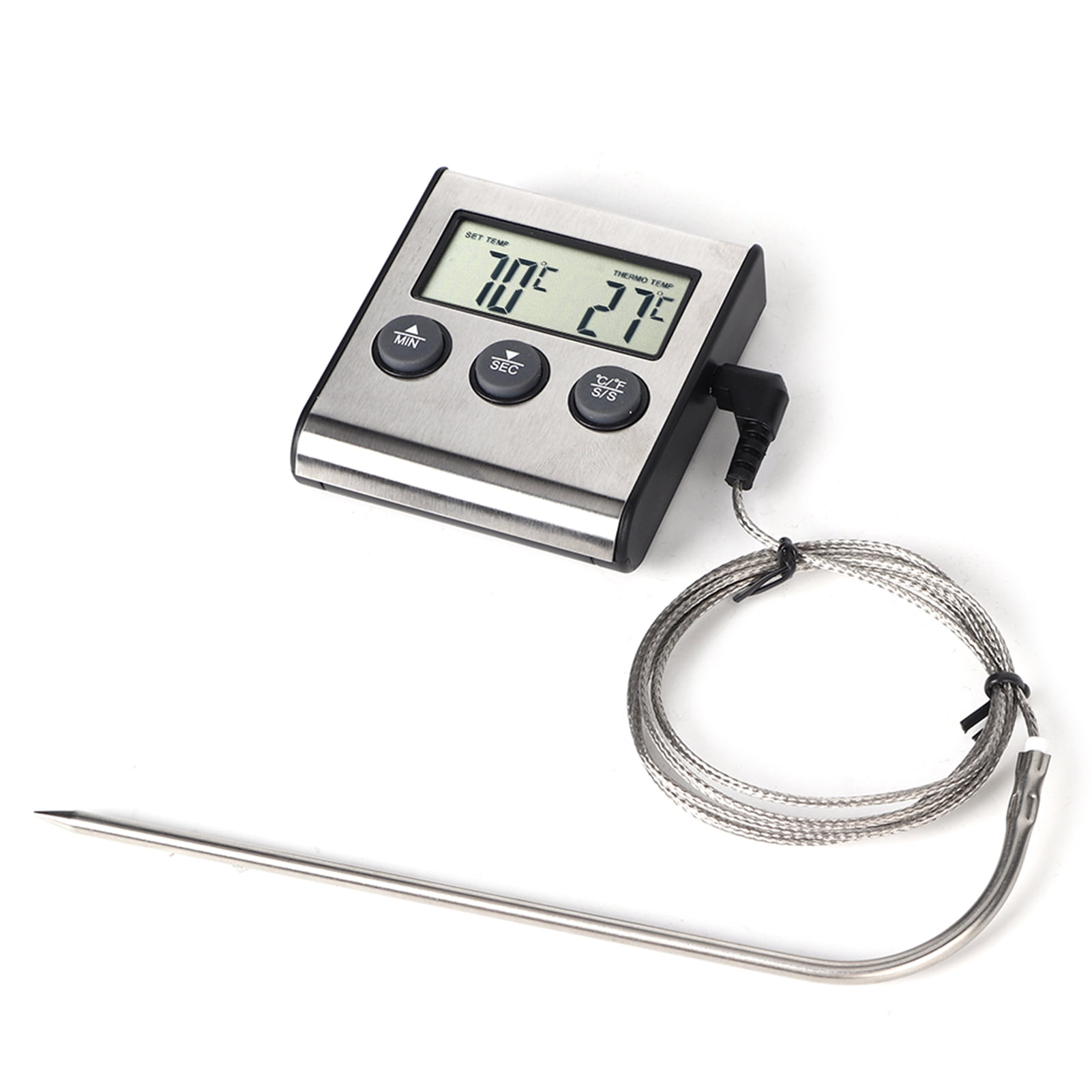 Termómetro Acuario Termómetro Digital Cocina ThermoPro TP17 - Doble Sonda Para Carne, BBQ, Horno - Temporizador Y Pantalla Grande Termómetro Doble Sonda