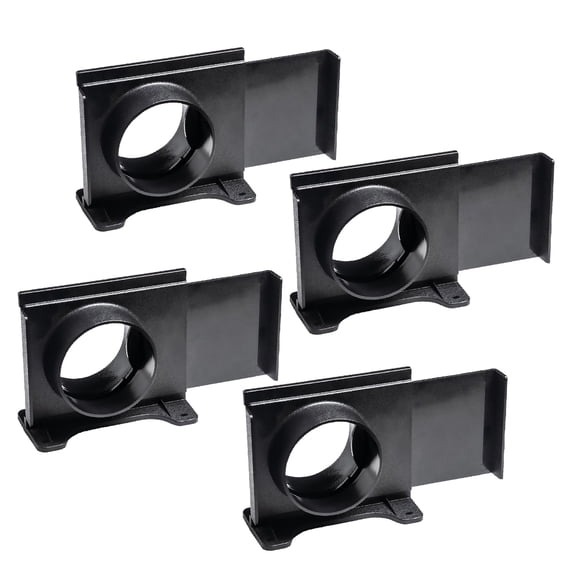 POWERTEC 4PK 4 Inch Wall Mounting Blast Gate with Bracket for Dust Collector, Dust Collection Fittings, 70357-P4N