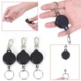 thumbnail image 2 of Retractable Key Chain Reel Steel Cord Recoil Belt Ring Badge Pass Id Card Holder, 2 of 4