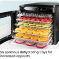 thumbnail image 4 of Chefman Electric Food Dehydrator w/ Digital Touchscreen, 6 Trays - Black, New, 4 of 8