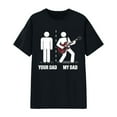 thumbnail image 4 of XIAOCHA Men's Funny Rock Guitar Printed T-Shirt Casual Short Sleeve Crew Neck Tee, 4 of 4