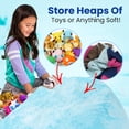 thumbnail image 4 of Cheer Collection Microplush Bean Bag and Stuffed Animal Storage Case, Sky Blue, 4 of 5