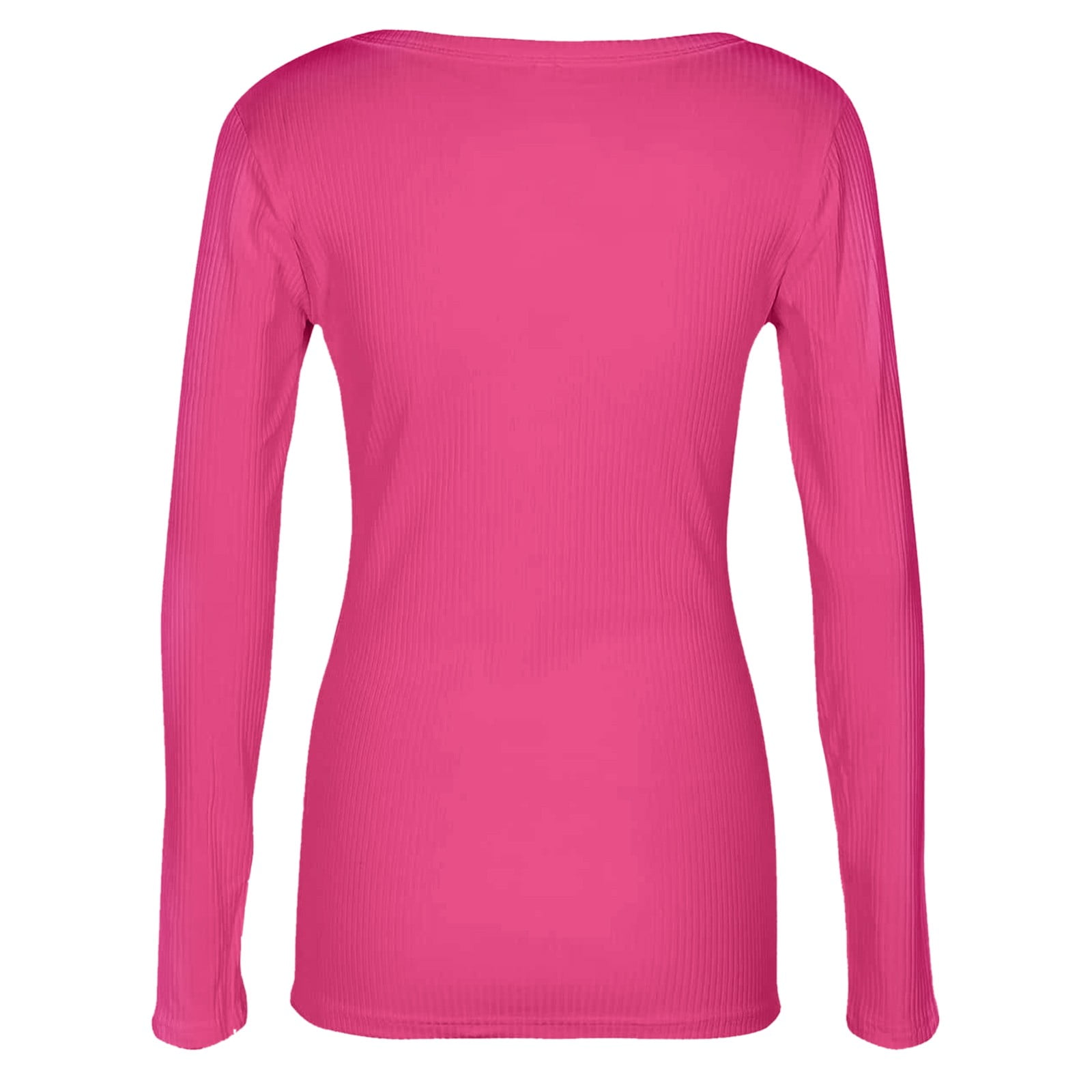 トップス THE INCORPORATED USED LS T-SHIRT PINK L Long Sleeve Shirts for Women V Neck Women Long Sleeve Scoop