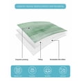 thumbnail image 5 of Quilts Twin Size Bedding Set, Green Grey Ombre Lightweight Quilted Comforter, Vintage Shabby Green Abstract Art Soft Reversible Bedspread Coverlet with Pillow Covers for All Season, 68" x 86", 5 of 7