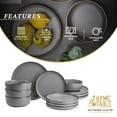 Thyme & Table Dinnerware Ava Stoneware, 12 Piece Set