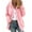 Pink, variant on VEKDONE Fleece Hoodie Jackets for Women Winter Sherpa Warm Hooded Jacket Full Zip Up Fuzzy Coats Solid Color Plus Size Drawstring Outerwear