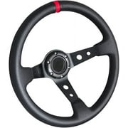 350mm Deep Dish Steering Wheel 6 Bolt Universal Fit for Golf Cart, Boat, Game or Car