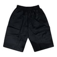 thumbnail image 4 of Boys Stretch Waist Cargo Shorts with Drawstring for Summer Casual Streetwear and Outdoor Activities Tween Kids Summer Soft Comfy Trousers Y2K Streetwear Cute Basic Pants, 4 of 5