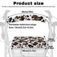 thumbnail image 6 of HELLHERO Cow-patterned Daisies Rollator Walker Seat and Backrest Rollbar Covers Set & Seat Back Covers for Parks Stain Proof Easy to Clean Secure Fit Reusable, 6 of 7
