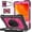 Rose+Black, variant on BMOUO iPad 9th Generation Case, iPad 8th/7th Generation Case, iPad 10.2 Case,Hybrid Shockproof [360 Rotating Stand] [Hand Strap] [Pencil Holder] Kids Case for iPad 10.2" 2021/2020/2019 - Colorful