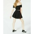 thumbnail image 4 of Women's Junior's Waisted Varsity Stripe Cheerleader Skirt Black Summer Party (L), 4 of 4