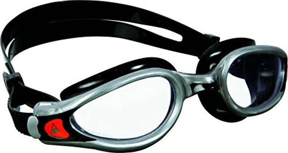 Aqua Sphere Kaiman Swim Goggle Clear Lens Black Frame Swimming