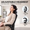 thumbnail image 6 of LUCKLIFE Ergonomic Mesh Office Chair, High Back Task Chair with Flip-up Arms, Adjustable Headrest & Lumbar Support for Home Office, Black, 6 of 8