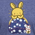 thumbnail image 3 of CafePress - Japanese Style Rabbit With Purse T Shirt - Mens Tri-blend T-Shirt, 3 of 4