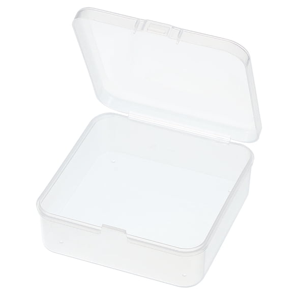 Caja de Almacenamiento de Artesanía para Encantos de Uñas de 3.7x3.7x1.4 Pulgadas Herramientas Transparentes