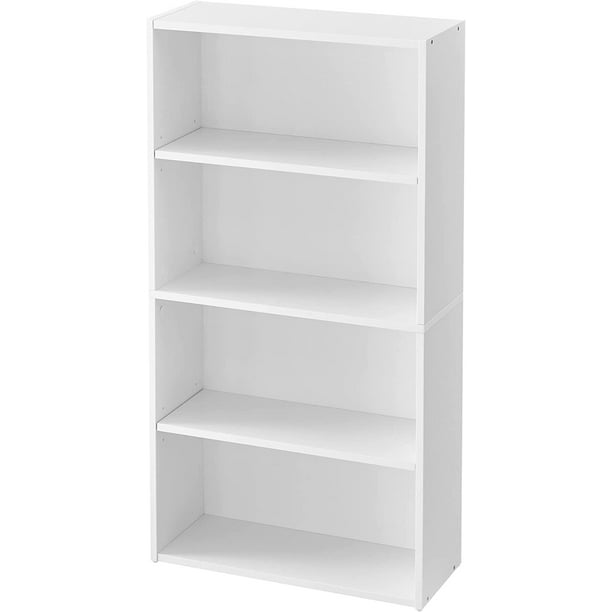 VASAGLE Bookshelf 4Tier Open Bookcase with Adjustable Storage Shelves