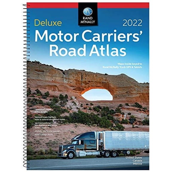 Pre-Owned Rand McNally 2022 Deluxe Motor Carriers' Road Atlas: United States, Canada, Mexico (Rand McNally Motor Carriers' Road Atlas DELUXE EDITION) Paperback