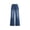 Blue, variant on Women's Spring Fall Vertical Seam Wide Leg Denim Jeans, Button Fly High Waist Full Length Colored Denim Bottoms with Side Pockets for Women, Women's Blue, Sizes S-2XL