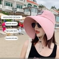 thumbnail image 6 of Fashionable Travel Bucket Hat UV Protection Big Brim Visor Summer Hat Beach Sunhats Women Hat Sun Protection Cap KHAKI, 6 of 8