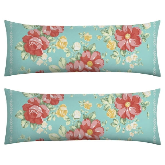 Body Pillow Cover with Zipper - Pioneer Pink Peel Pillowcase - Decorative Bedding Pillow Case for Bed, Couch, 19.9"x54.8"