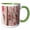 Green/White, variant on 3drose, Image of Grunge Weathered Wood Texture, Round Knot, Vertical Seam, 11oz Magic Transforming Mug