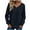 Navy, variant on Cavosen Womens Tops Long Sleeve Pullover Velvet T-Shirts Tunic V Neck Solid Soft Blouse Vacation Tops Baggy Novelty Loose Shirts Going out Beach Tees Summer Clothes Black S