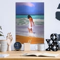 thumbnail image 6 of Luxe Metal Art 'Beach Day' by Ata Alishahi, Metal Wall Art, 12"x16", 6 of 9