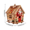 thumbnail image 4 of Christmas Wooden House Pearl Art DIY Craft Kit,Beginner Friendly 3D Cabin Ornament,Santa Reindeer Snowflake Rhinestone Bead Painting Set,Indoor Tabletop Xmas Tree Hanging Holiday Decor Gift for Adult, 4 of 10
