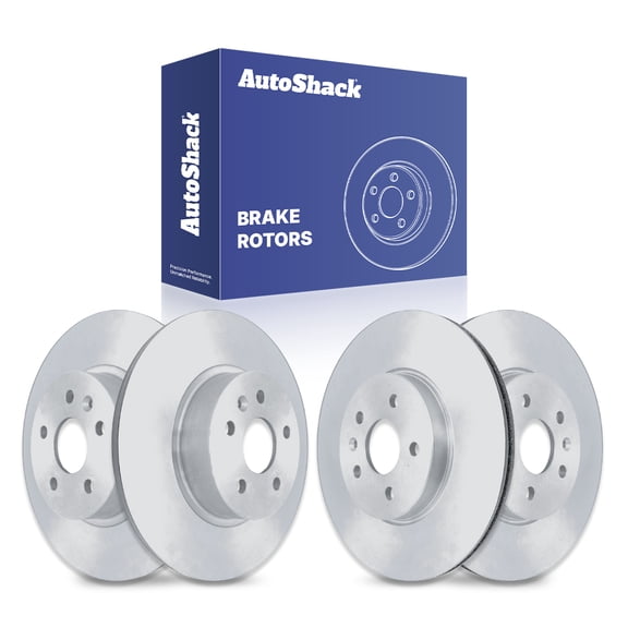 AutoShack Front & Rear Brake Rotors for Buick & Chevrolet, Encore 2013-2022 Trax 2015-2022, AWD FWD L4 1.4L - Coated - ArmorStop