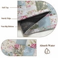thumbnail image 6 of 2'x6' Rug Runners for Hallways Kitchen, Vintage Botanical Non Slip Entryway Beside Floor Carpet Runner, Blue Green Pink Floral Retro Washable Laundry Room Bedroom Throw Rugs Mat for Family Pet, 6 of 8