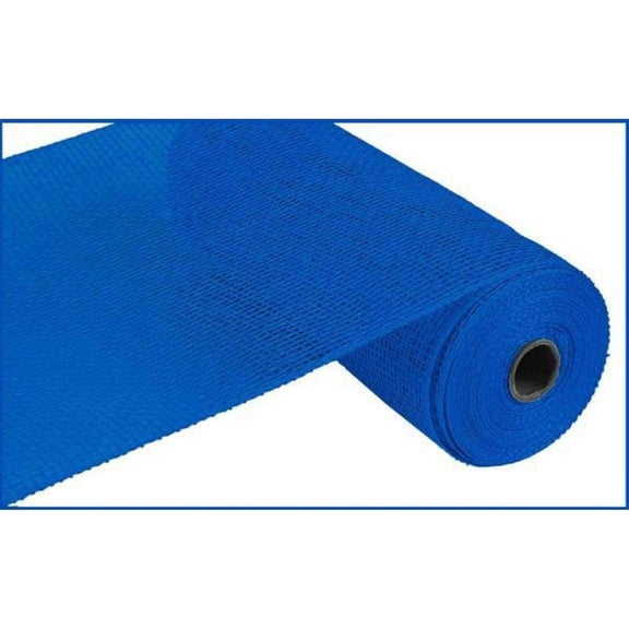Craig Bachman Ribbon Poly Burlap Mesh Solid Royal Blue 10" x 10yd