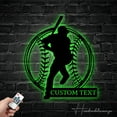thumbnail image 4 of Handmadetneonsign Personalized Baseball Metal Wall Art LED Light - Custom Softball Player Sign Home, 4 of 5
