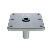 Attwood Swivl-Eze Lock'N-Pin Aluminum Boat Seat Pedestal Mount - 7-Inch x 7-Inch Base, 3/4-Inch