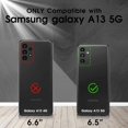 thumbnail image 2 of Galaxy A13 5G Case, Samsung Galaxy A13 5G Case with HD Screen Protector,  [Military Grade] Shockproof Protection Case with 360° Magnetic Ring Holder Kickstand Case for Samsung A13 5G, Black, 2 of 16