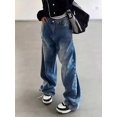 thumbnail image 2 of EMMIOL Women's Wide Leg Jeans Mid-Low Waist Baggy Jeans Vintage Y2K Loose Fit Jeans 90s Boyfriends Denim Pants, 2 of 5
