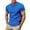 Blue, variant on PMVFHDE Mens T Shirts Casual Sports Breathable Short Sleeve Loose Fit Design For Spring Summer Activities Gym Tee
