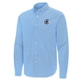 thumbnail image 2 of Men's Antigua Powder Blue LA Clippers Porter Woven Long Sleeve Button-Down Shirt, 2 of 3