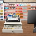 thumbnail image 2 of Fixartoo Electronic Cash Register,48-Key POS System with LCM & LED Display,4 Bill 5 Coin Slots,UV Bill Checker, for  Retail Store Supermarket, 2 of 16