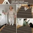 thumbnail image 5 of Stair Treads Non-Slip Carpet Stair Treads for Wooden Steps, Indoor Stair-Runner Rugs for Kids Elders & Pets 28"x9" (4Pc, Brown), 5 of 14