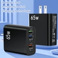 thumbnail image 3 of 2 Pack Fast USB C Charger Block, 5-Port USB C Wall Charger, Fast Charging USB-C PD up to 20W Power Adapter, Type C Brick Chargers for Various Types of Mobile Phones, Black, 3 of 9